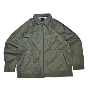 Vintage 90's Nike Full Zip Green Windbreaker Jacket